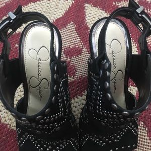 Jessica Simpson Shoes - Jessica Simpson peep toe ankle strap heels Jessica Simpson Shoes - Jessica Simpson peep toe ankle strap heels
